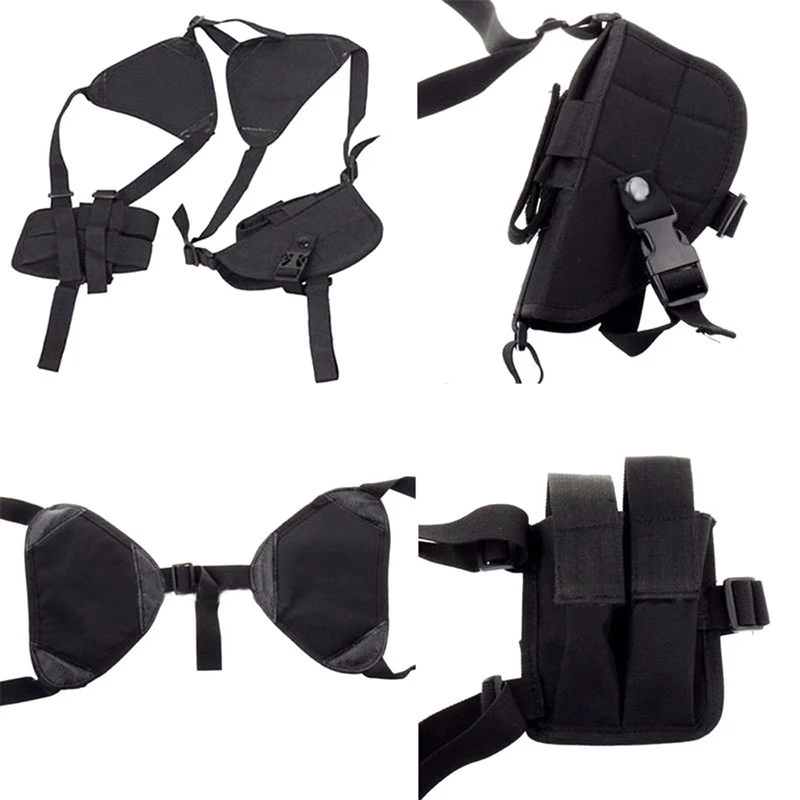 Funda Universal oculta para pistola, accesorios de entrenamiento táctico para caza, bolso de hombro para pistola doble, bolsa para pistola - imagen 5