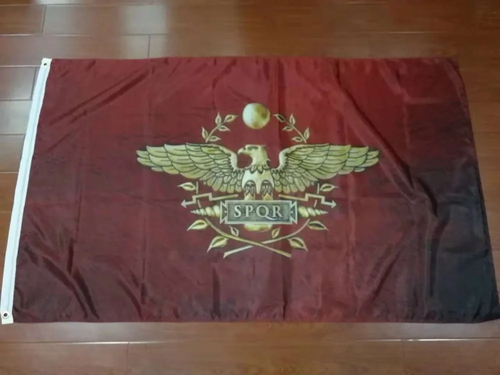 FLAGLAND 90x150cm SPQR Empire Romano Bandera del Senado y Pueblo de Roma - imagen 3