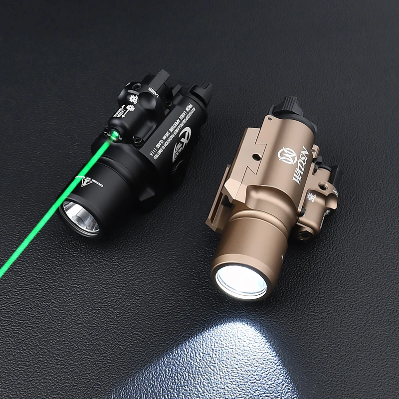 WADSN-linterna láser de alta potencia para Rifle de pistola de aire táctica, luz estroboscópica blanca de reconocimiento de arma, 20MM Ra, X400, X400V, X400U - imagen 2