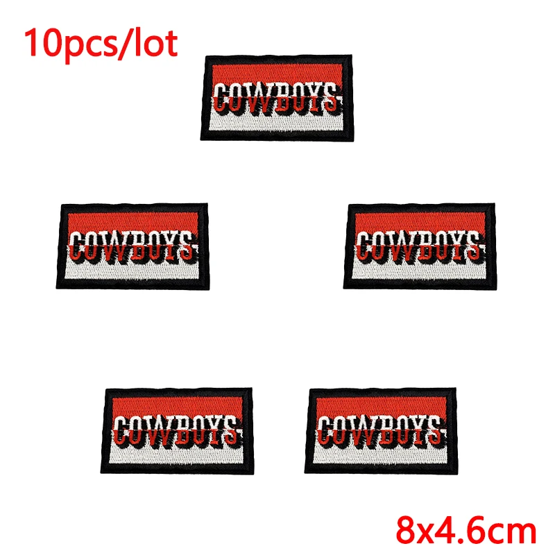 10 unids/lote de parches bordados con eslogan de letras para ropa, parches termoadhesivos para planchar de Hip-Hop para chaqueta, mochila, logotipo - imagen 3