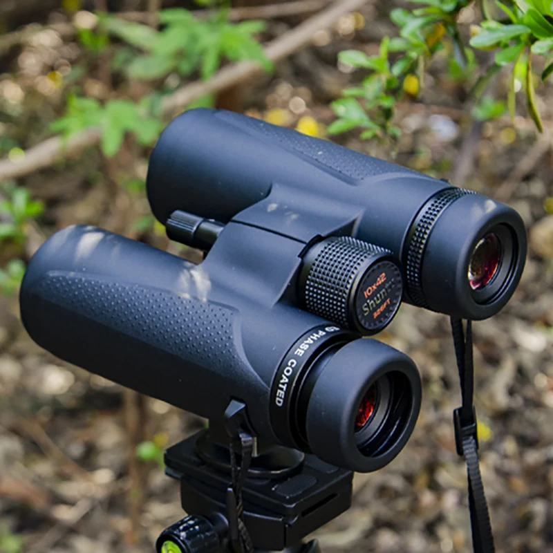 Shuntu-prismáticos ED 8X42/10X42 para adultos, gafas ED Bak4, telescopio impermeable IPX7 recubierto de SMC para caza, campamento de observación de aves - imagen 4