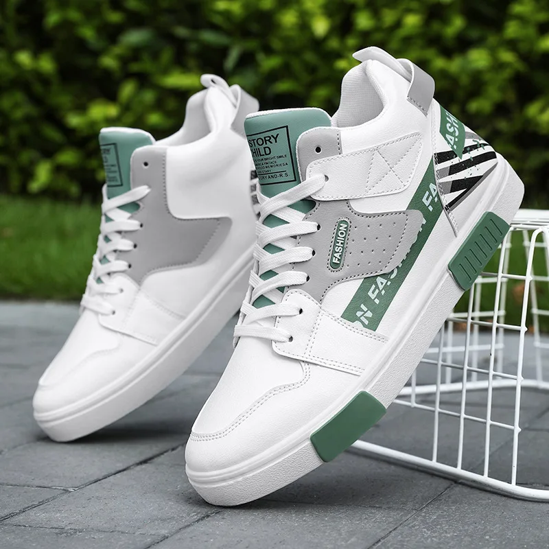 Zapatos de skate para hombre 46, zapatillas informales altas, zapatos de calle transpirables, zapatos planos negros, zapatos para caminar, calzado para hombre - imagen 4