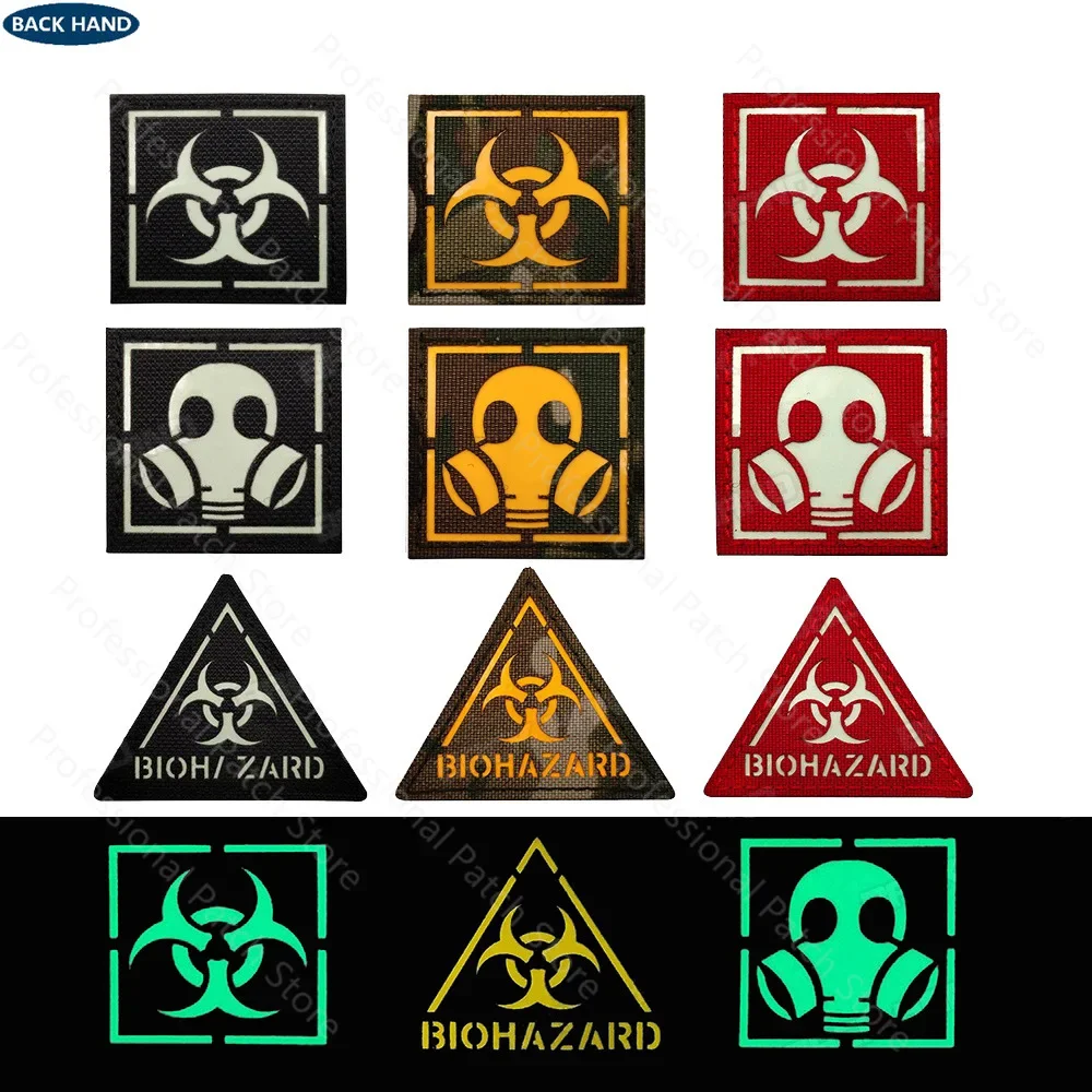 Umbrella Corporation-insignia 3D de goma/tela/parche reflectante, parche táctico militar, gancho, insignia, apliques - imagen 4