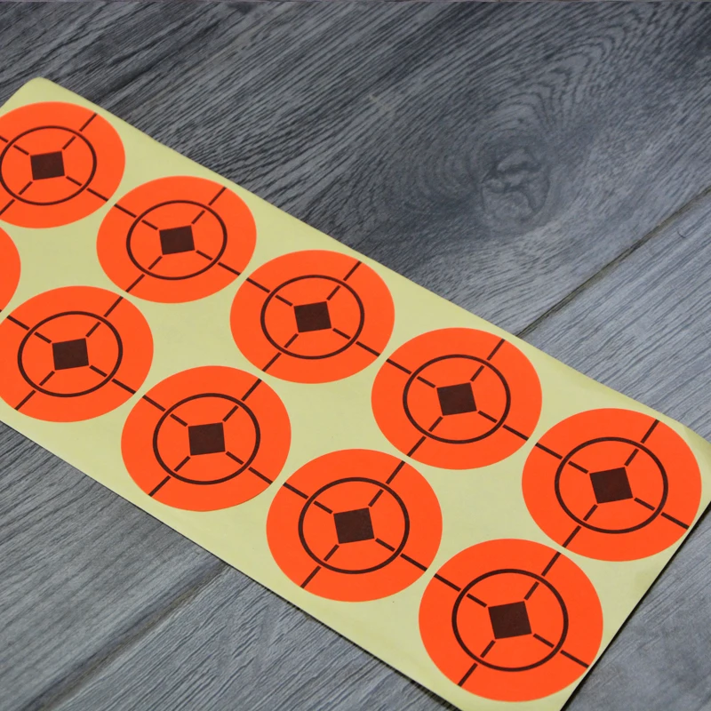 Papel objetivo de tiro con arco y flecha, pasta de pegamento de tiro de alta precisión, pistola de Rifle de entrenamiento de caza, 10/25 Uds. - imagen 2