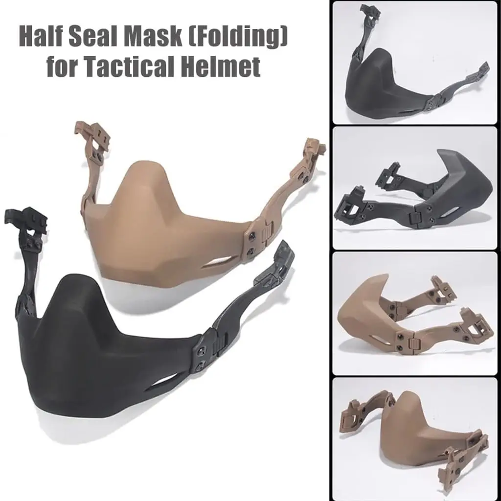 SF Tactical Helmet Set Fast Helmet with Airsoft Mask Goggles & Helmet Cover Adjustable Hunting Gear for Outdoor Paintball Game - imagen 4