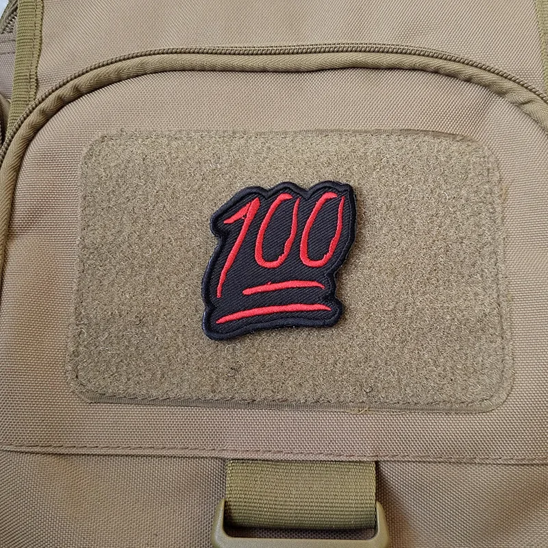 Parche bordado con gancho y bucle de 100 puntos, decoración personalizada para mochila, brazalete de moral, insignia para ropa con pegatinas - imagen 5