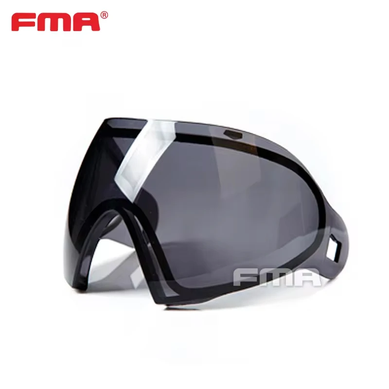 FMA F1 Máscara facial completa Paintball Lentes de una sola capa/lente de repuesto de doble capa Lentes de PC antiniebla - imagen 3
