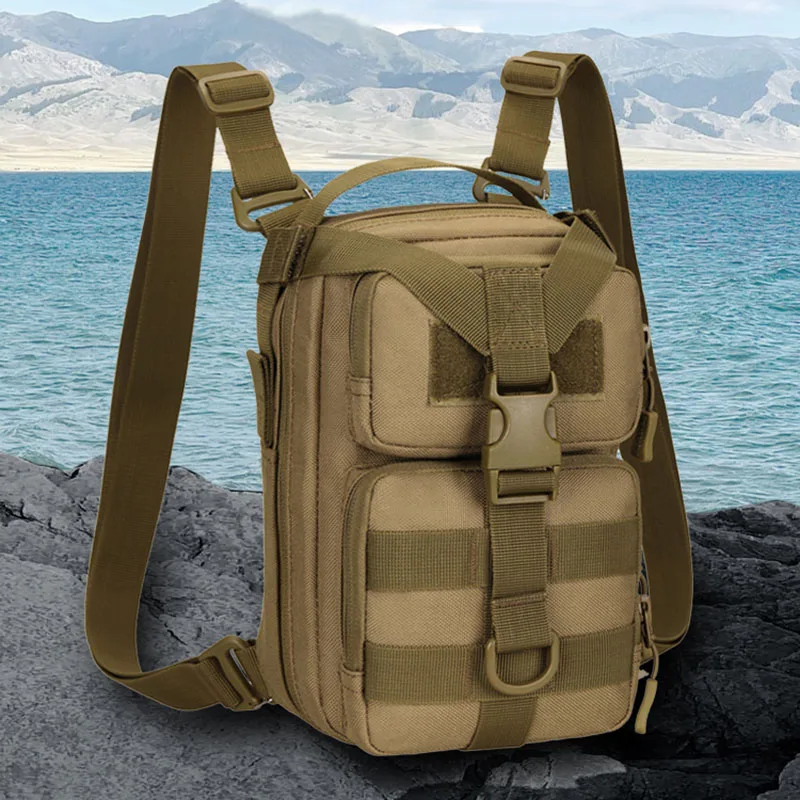 Bolso de hombro táctico para acampar para hombre, mochila de sistema Molle para deportes al aire libre, viajes de ocio, ciclismo, escalada, senderismo - imagen 2