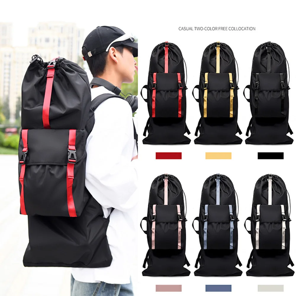 Mochila para Longboard de 90CM/120CM, bolsa para monopatín de gran capacidad con almacenamiento para casco, nueva mochila para surf y patines AMB336 - imagen 2