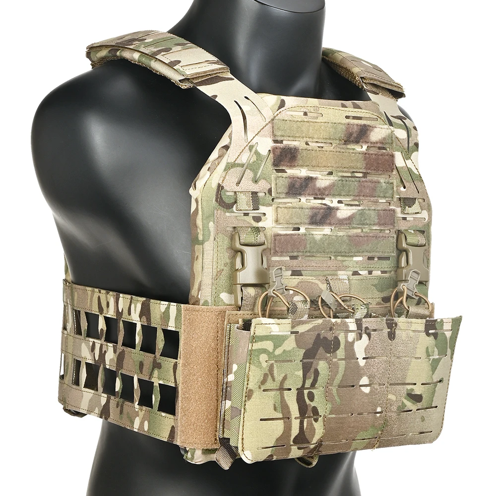 Chaleco táctico de placa G3V2, 6094, Molle, corte láser, Triple bolsa para revistas, faja esquelética, chaleco de caza para entrenamiento al aire libre - imagen 3