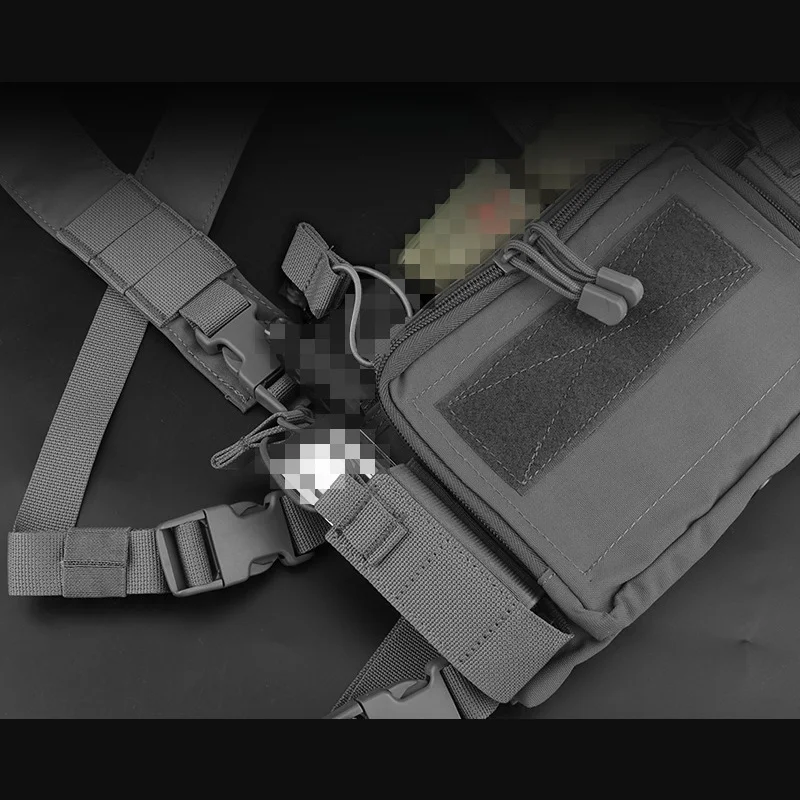 Hebilla fija para radio D3CRM colgante en el pecho, walkie talkie fijo externo, hebilla de gancho y bucle, accesorios para colgar en el pecho - imagen 3