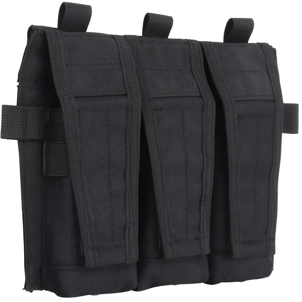 Bolsa táctica MOLLE Triple Mag M4 5,56, soporte para revistas para AVS JPC 2,0, chaleco táctico, Panel frontal desmontable, bolsa para Rifle Mag - imagen 2