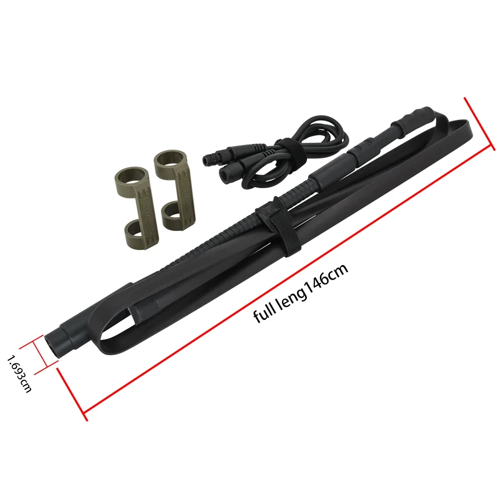 Adaptador de auriculares tácticos PRC148 PRC152, antena simulada de estuche simulado (sin función) para TAC-SKY PRC 152 PRC 148 PRC 163 virtual mo - imagen 5