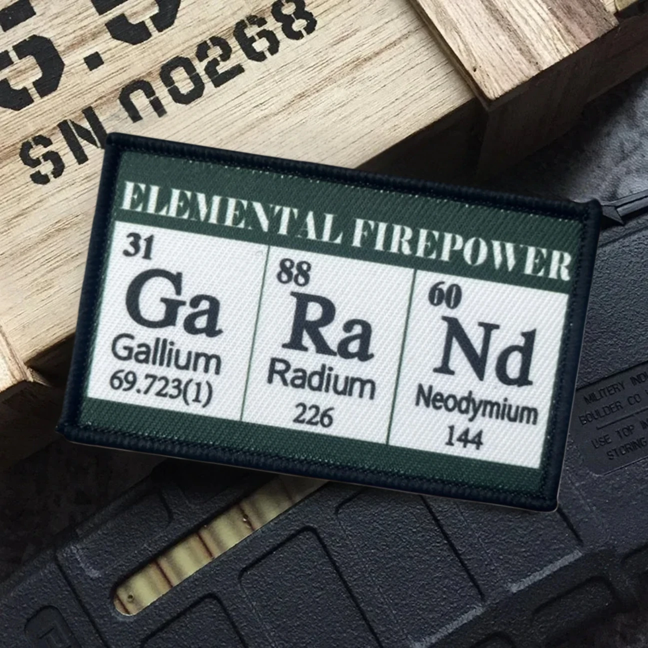 Parches impresos con insignia de moral de poder de fuego elemental para ropa, apliques personalizados militares tácticos, pegatinas para mochila con gancho y bucle - imagen 5