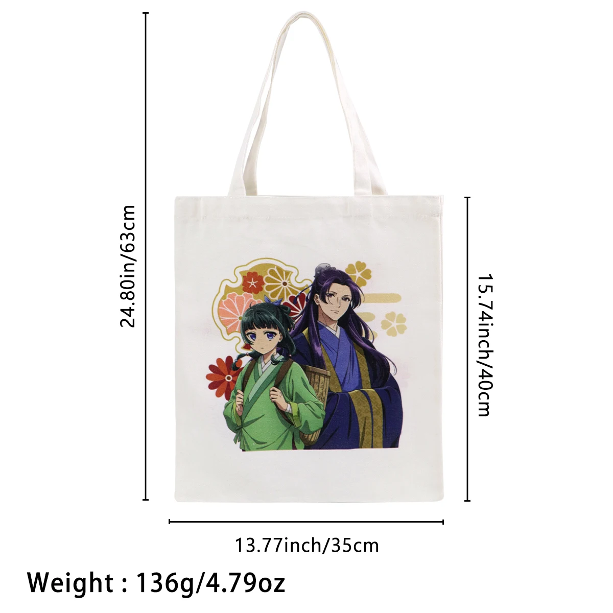 Bolso de pareja de Anime, bolsos de hombro para mujer, bolso de compras Vintage, bolso de mano de lona informal de gran capacidad - imagen 5