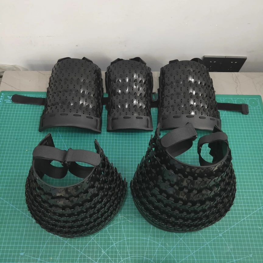 Armadura táctica de estilo nacional para exteriores, placa de armadura plateada de acero inoxidable, espesor de 0,8mm, armadura de pecho, falda - imagen 3