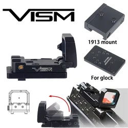 VISM Visor Colimador Reflex Punto Rojo para Glock Montura Riel 20mm