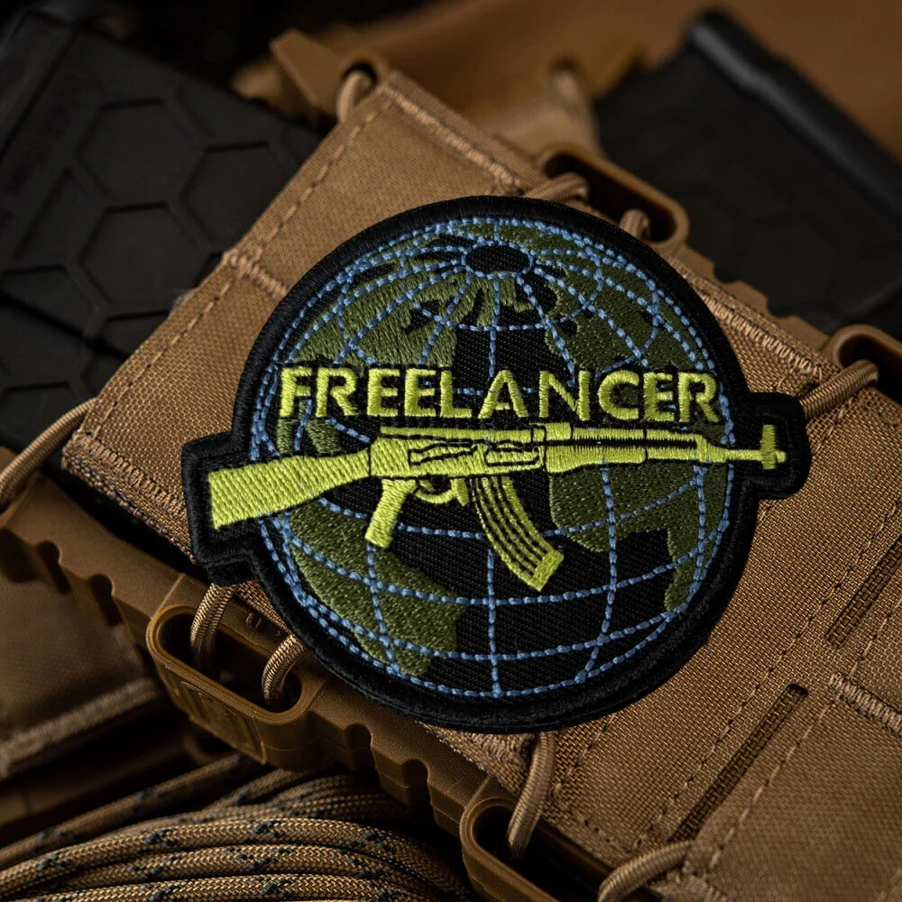 Parche táctico Freelancer Morale, brazalete del ejército militar, parches bordados de gancho y bucle, pegatinas para mochila y ropa - imagen 2