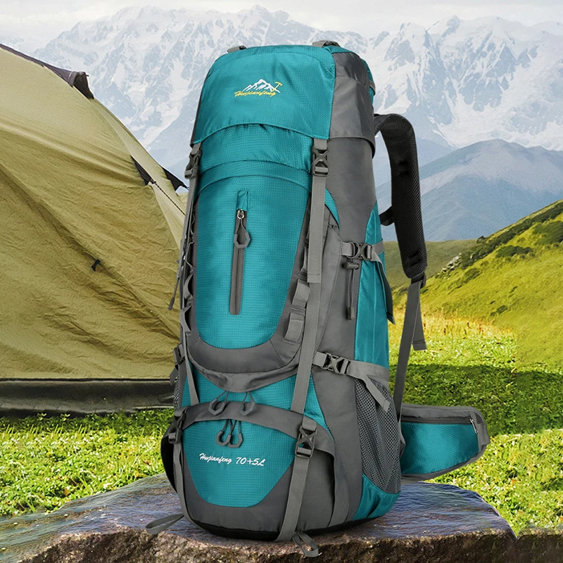 Mochila de Camping para hombre, bolsa de viaje, mochila de escalada de 75L, paquete de almacenamiento grande para senderismo, bolsos de hombro deportivos para Montañismo al aire libre