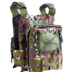 Chaleco de combate de camuflaje para niños, mochila, conjunto de equipo de entrenamiento para exteriores