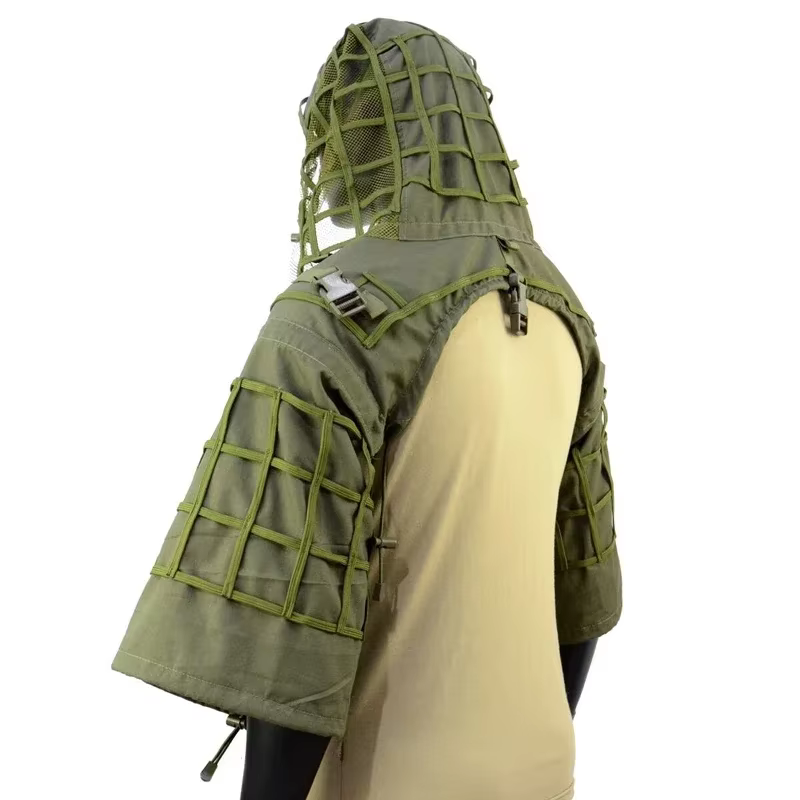 Traje Ghillie camuflaje para francotirador – Capucha caza y airsoft - imagen 2
