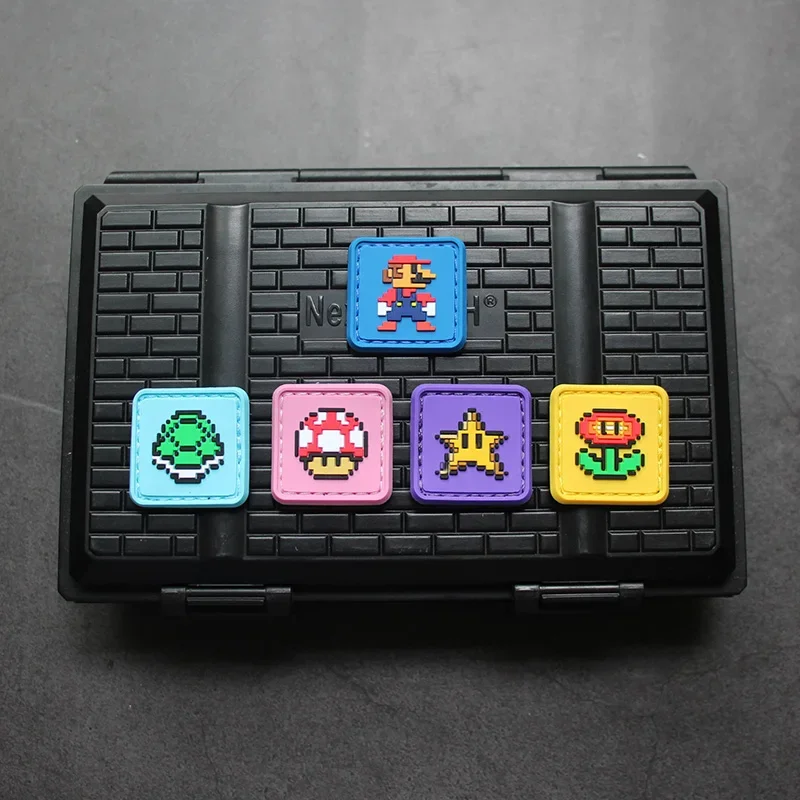 Parche de PVC de dibujos animados de píxeles para ropa, juego de liquidación de aduanas, insignia de moral táctica en mochila, aplique, gancho, brazalete adhesivo - imagen 5