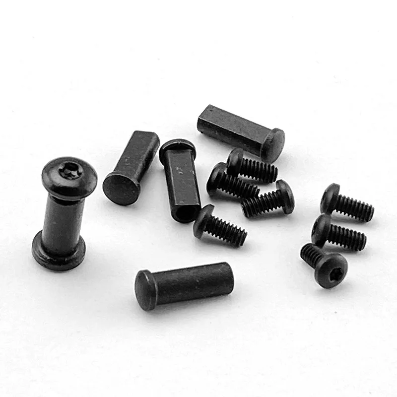 Cuchillo plegable de acero inoxidable hecho a medida, juego completo de tornillos de mango para Spyderco C11 Delica C10 Endura, piezas de accesorios DIY - imagen 3