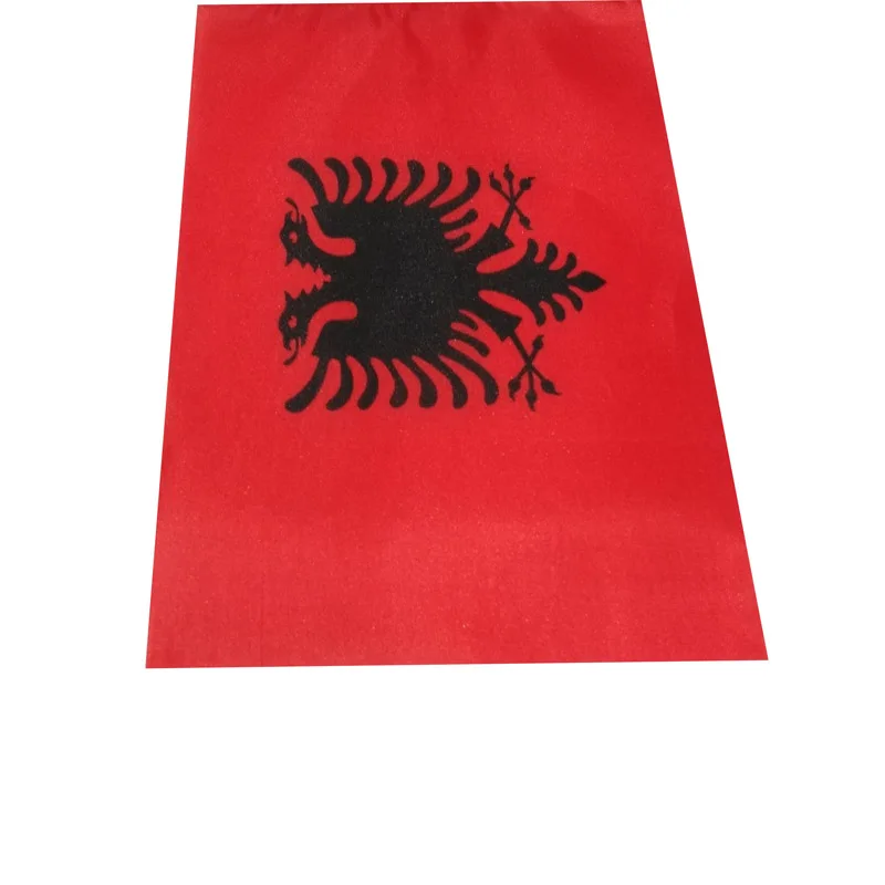 Bandera Albania ondulada a mano para decoración y coleccionismo - imagen 5