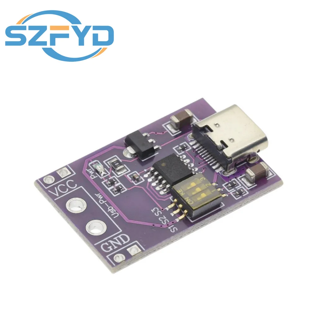 Tipo-C QC AFC PD2.0 PD3.0 a DC Spoof Scam gatillo de carga rápida Detector de pollicación USB-PD módulo de placa de cambio de fuente de alimentación para portátil - imagen 4