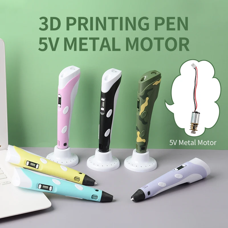 Bolígrafos 3D para niños y niñas, regalo de cumpleaños y Navidad, bolígrafo de impresión de dibujo 3D con pantalla LCD, juguetes de filamento PLA compatibles para niños - imagen 2