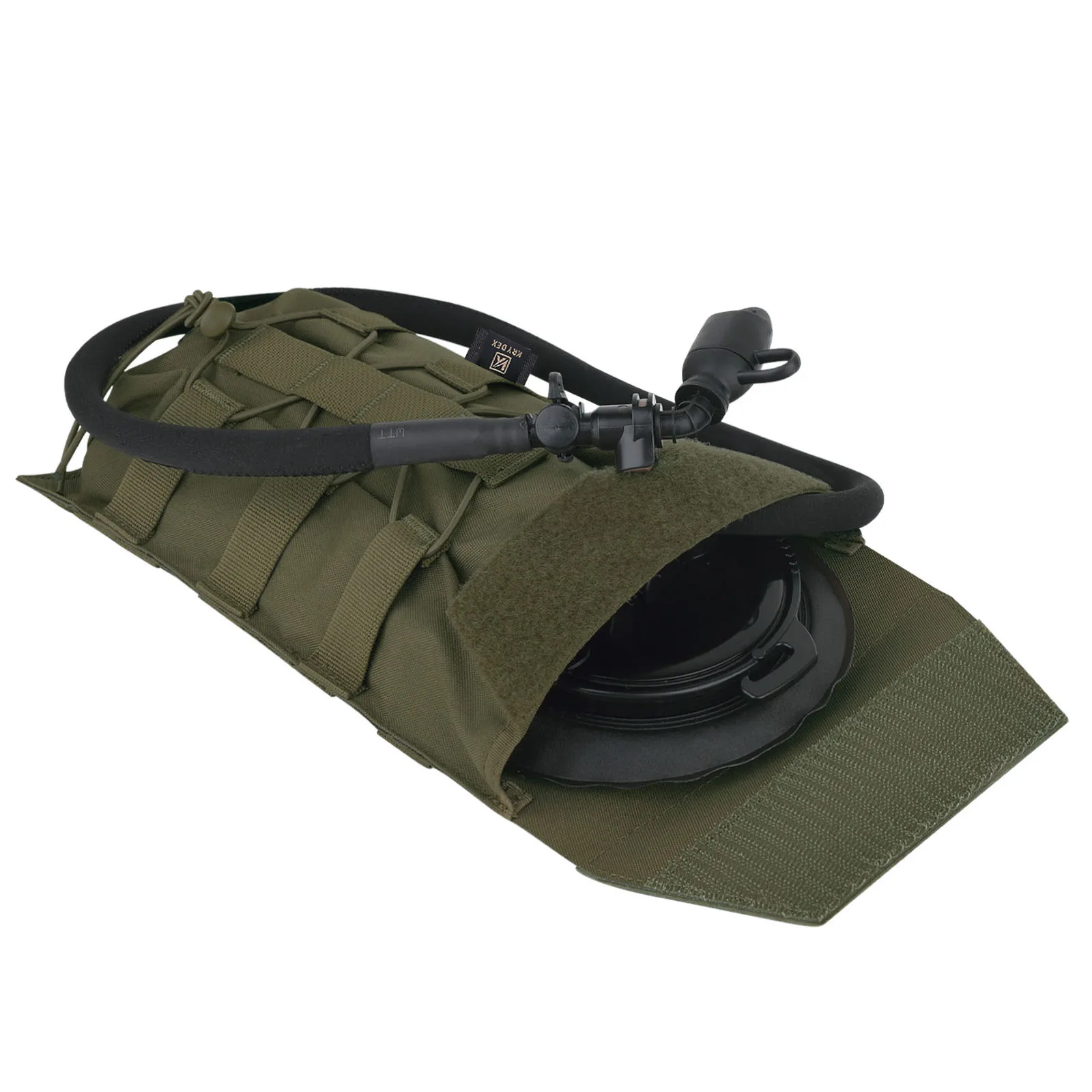 KRYDEX 500D táctico 50 oz portador de hidratación bolsa MOLLE Modular 1.5L bolsa de vejiga de agua paquete caza accesorios de senderismo al aire libre - imagen 4