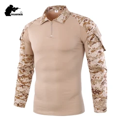 G2 Camisa Camuflaje Elástica Tipo Frog para Airsoft Combate Caza Tiro