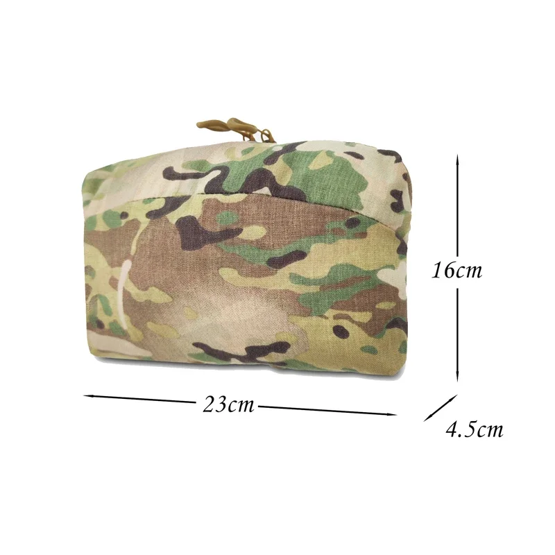 Bolsa Airsoft Molle Horizontal 6X9, bolsa táctica EDC GP, utilidad de caza multifuncional, almacenamiento de artículos diversos, bolsa de cintura Multicam - imagen 5