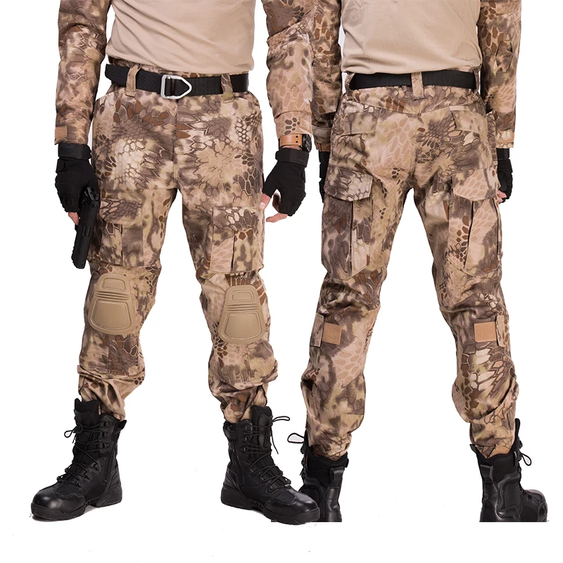 Pantalones Cargo tácticos de camuflaje para hombre, ropa de trabajo Airsoft para exteriores, pantalones de combate, ropa de calle - imagen 3