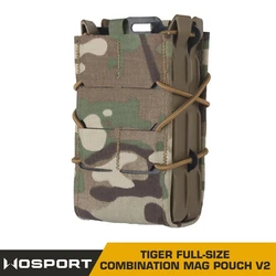 Portacargador táctico Tiger V2 MOLLE individual para AK/AR/M4