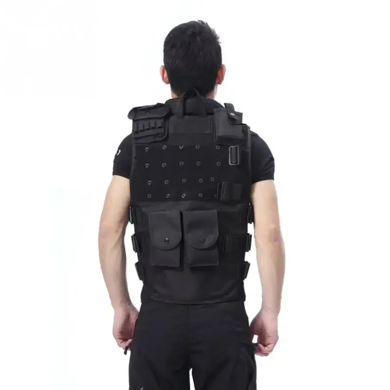 Chaleco táctico genuino para hombre, chaleco a prueba de balas, modelo Molle, chaleco táctico negro, chaleco Cs, equipo de protección para entrenamiento de caza - imagen 4