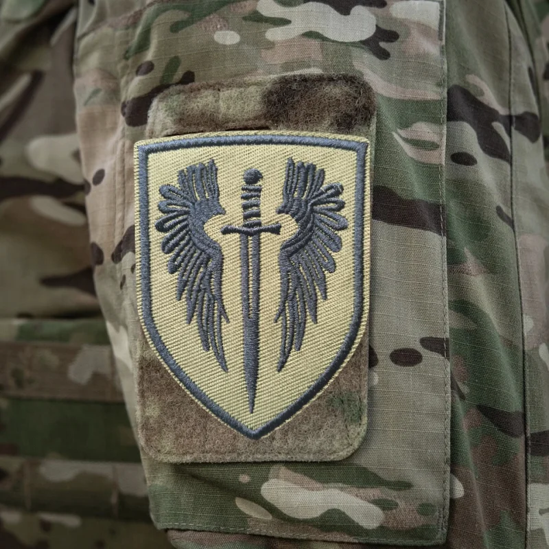 Parche bordado del Arcángel Michael, chaleco táctico, insignia de moral con gancho y bucle, pegatina decorativa para mochila, parches para brazalete para ropa - imagen 5