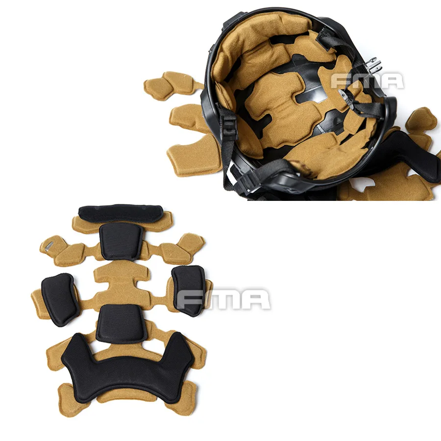 Almohadillas protectoras para casco táctico MT FMA de caza, almohadillas protectoras de espuma viscoelástica (versión actualizada) - imagen 2