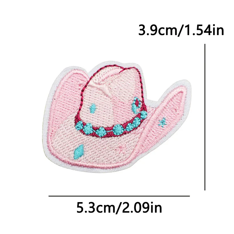 Parches bordados de cowboys/botas occidentales, parches termoadhesivos para planchar para ropa, sombreros, chaquetas, apliques - imagen 5