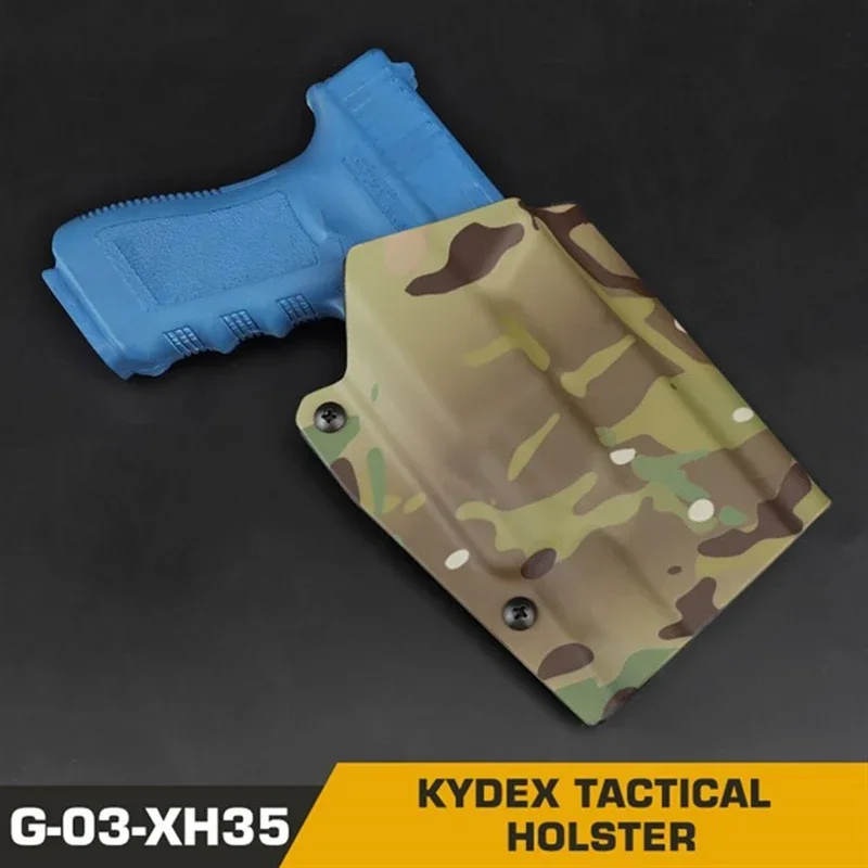 Funda ligera Kydex para pistola táctica GL 34 XH35, funda para linterna, cinturón, funda para cintura, accesorios de caza - imagen 3