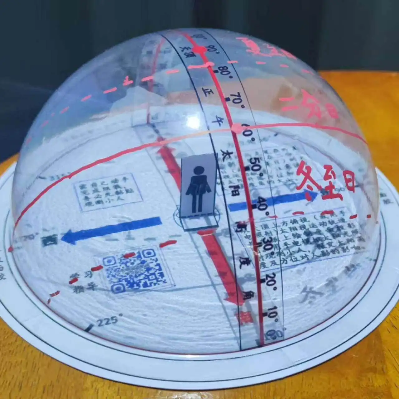 Modelo de Experimento de Enseñanza de Geografía - Trayectoria del Movimiento Aparente Solar Semanal - Versión Básica - imagen 3