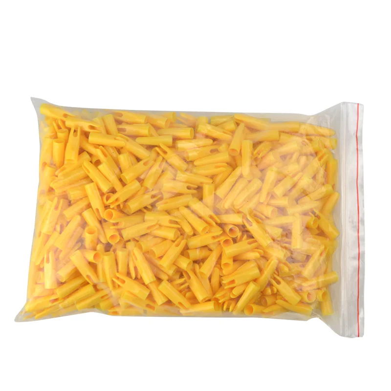 Flecha de madera de bambú para tiro con arco, accesorio de plástico de alta presión para caza, 100/500/1000 piezas, 5/16 pulgadas, 7mm - imagen 3