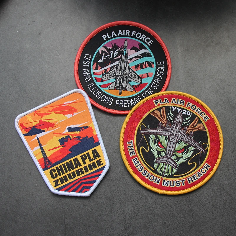 Parche bordado J20S Loyal Wingman J16 Fighter YY-20 ZHURIHE CHINA NAVY J35 Tankers de aire para decoración de ropa y mochila - imagen 2