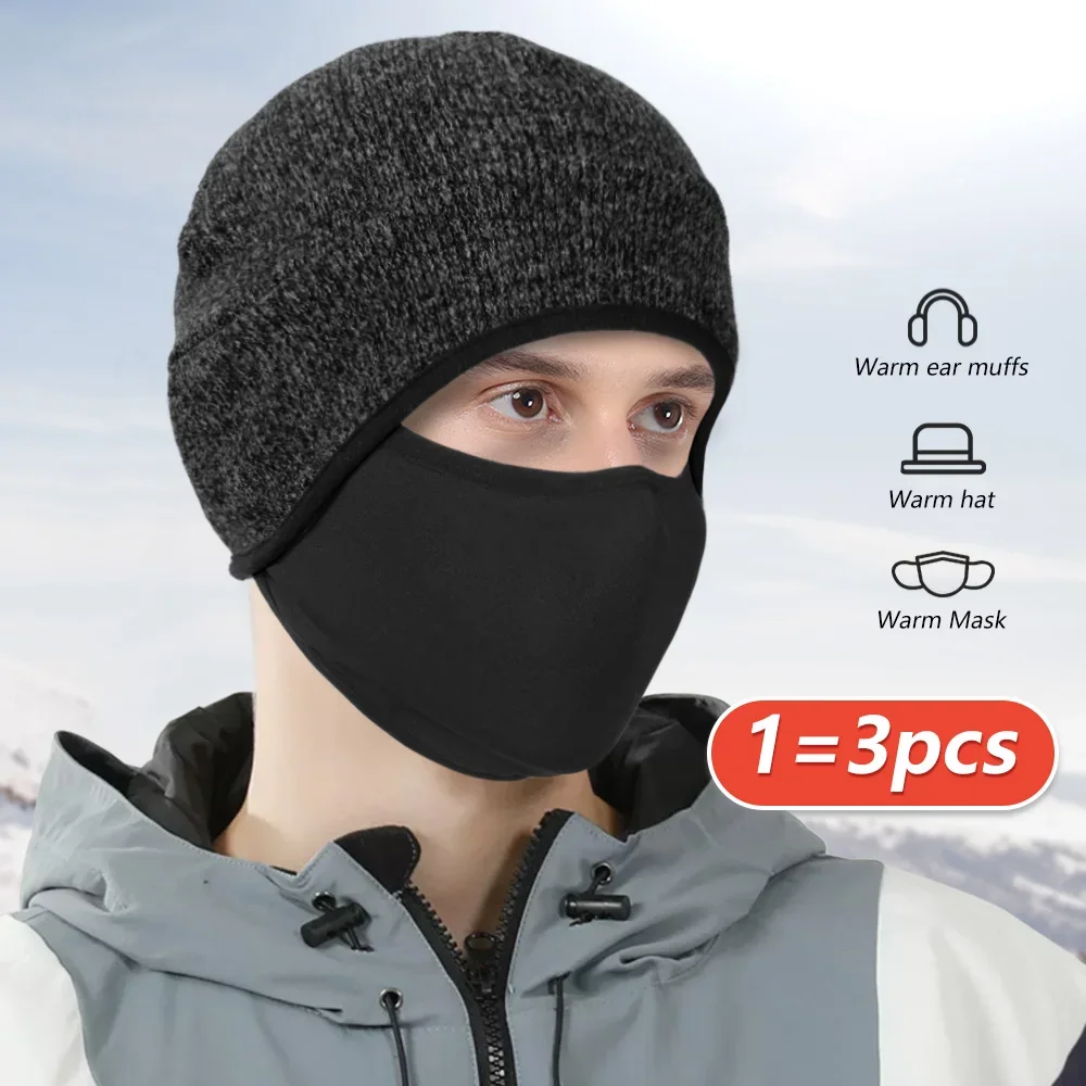Gorro térmico de invierno a prueba de viento para ciclismo, máscara facial, Bandana para hombres y mujeres, esquí al aire libre, senderismo, Camping, deporte, correr, casco, forro - imagen 3