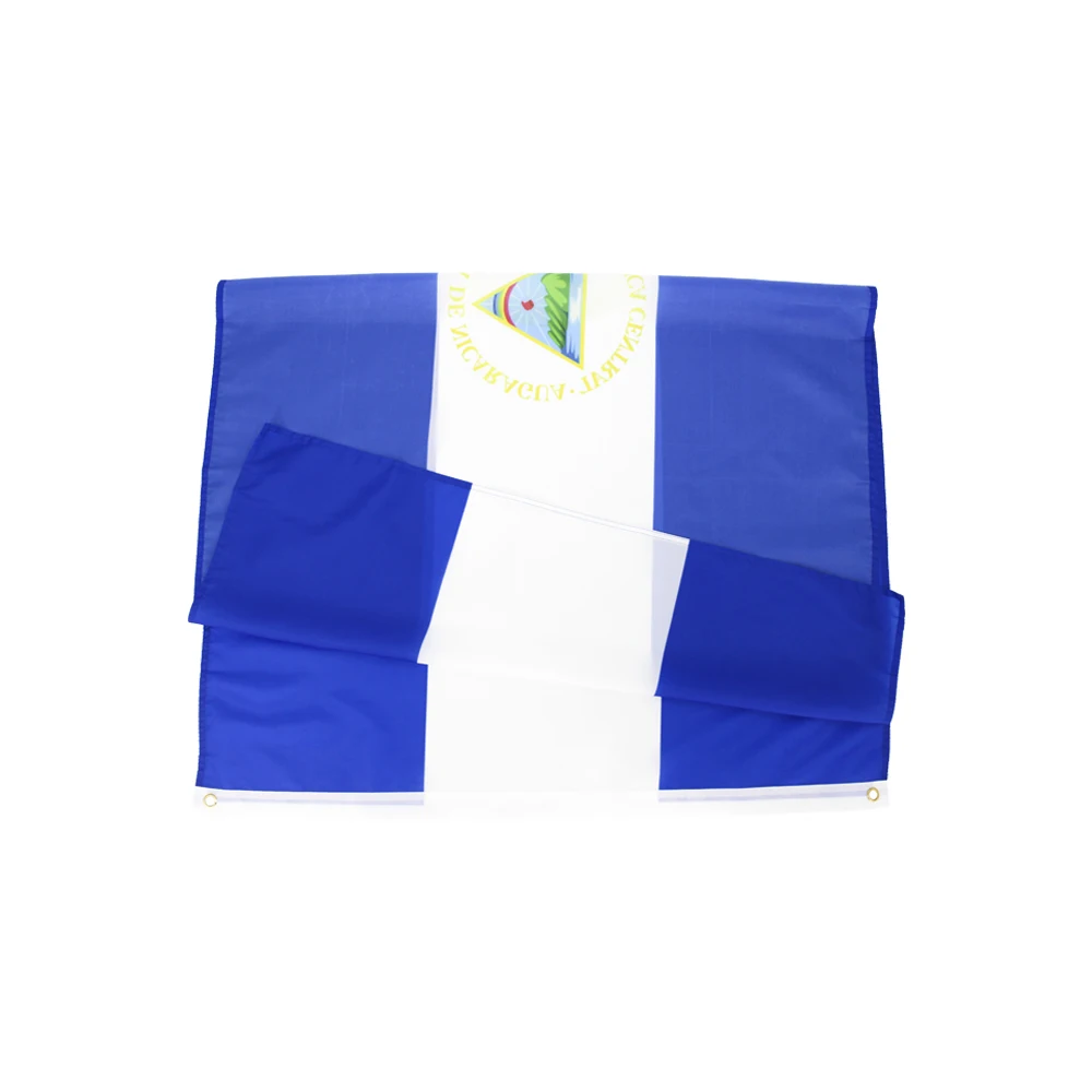 Bandera de Nicaragua de 90x150cm, banderas de Ni Nic Nicaragua, decoración impresa de poliéster, tapiz - imagen 3