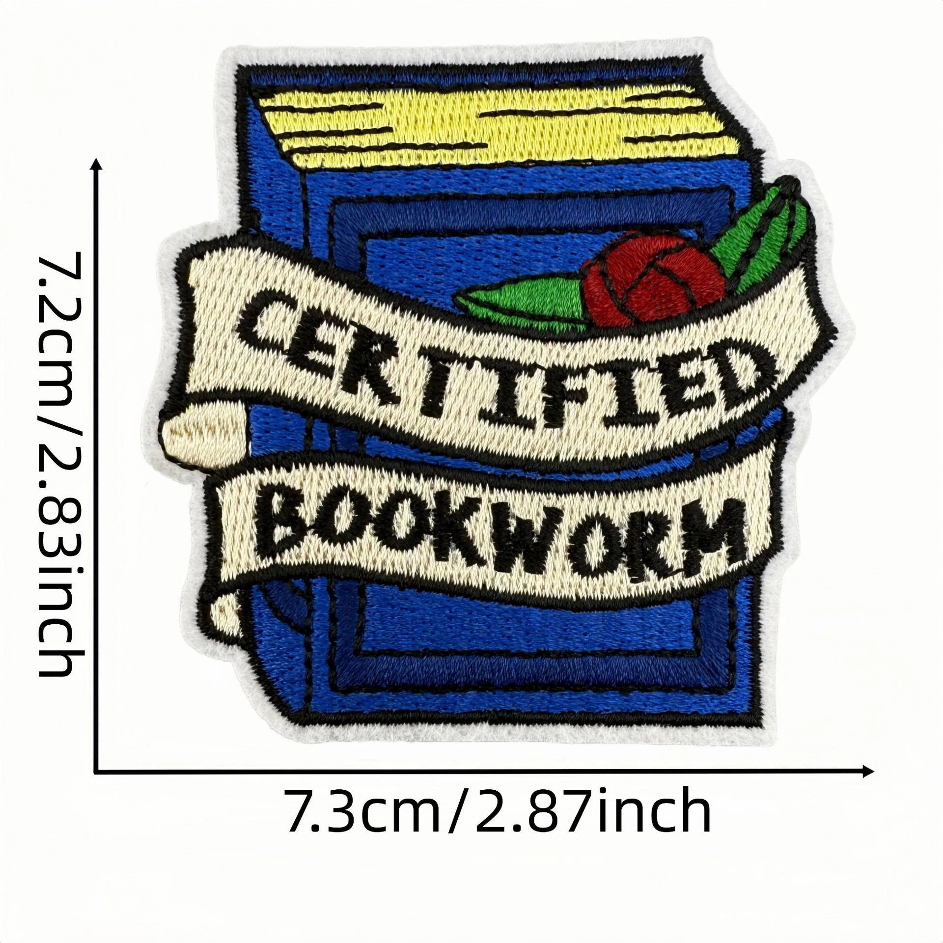 10 Uds. Parche de dibujos animados/libro, parches bordados para ropa, parches para planchar para ropa, chaquetas DIY, pantalones vaqueros, insignias bordadas para coser - imagen 4