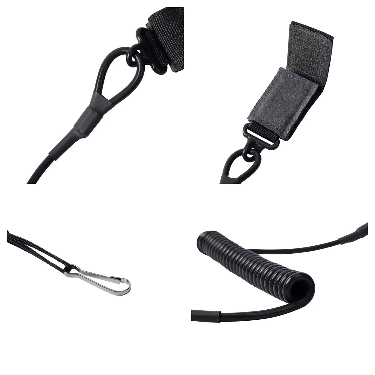 Cordón elástico antipérdida con resorte, cinturón de seguridad, cuerda para pistola, llavero, cadena, linterna, accesorios - imagen 3