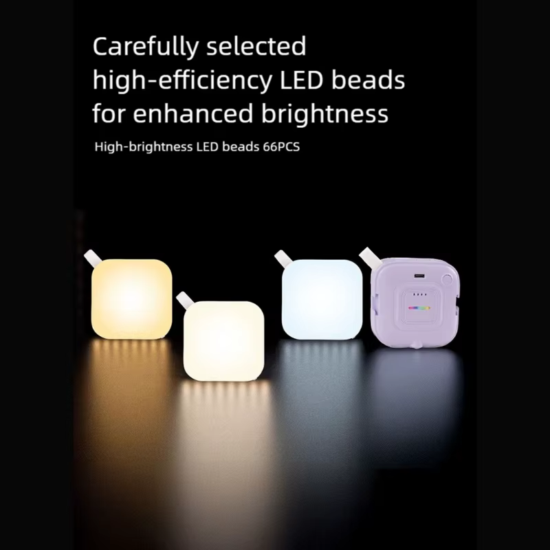 Luz LED de vídeo recargable para móvil con ángulo flexible - imagen 3