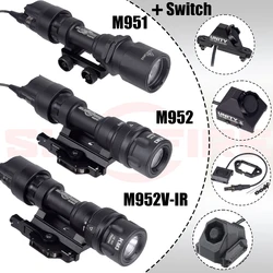 Linterna táctica Surefire M952 LED estroboscópico IR QD Picatinny