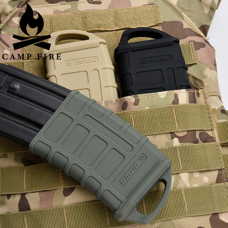 Funda de goma para cargador de Rifle para M4 M16 AR15 5,56 Mag funda protectora antideslizante funda de Airsoft cartucho de equipo de caza